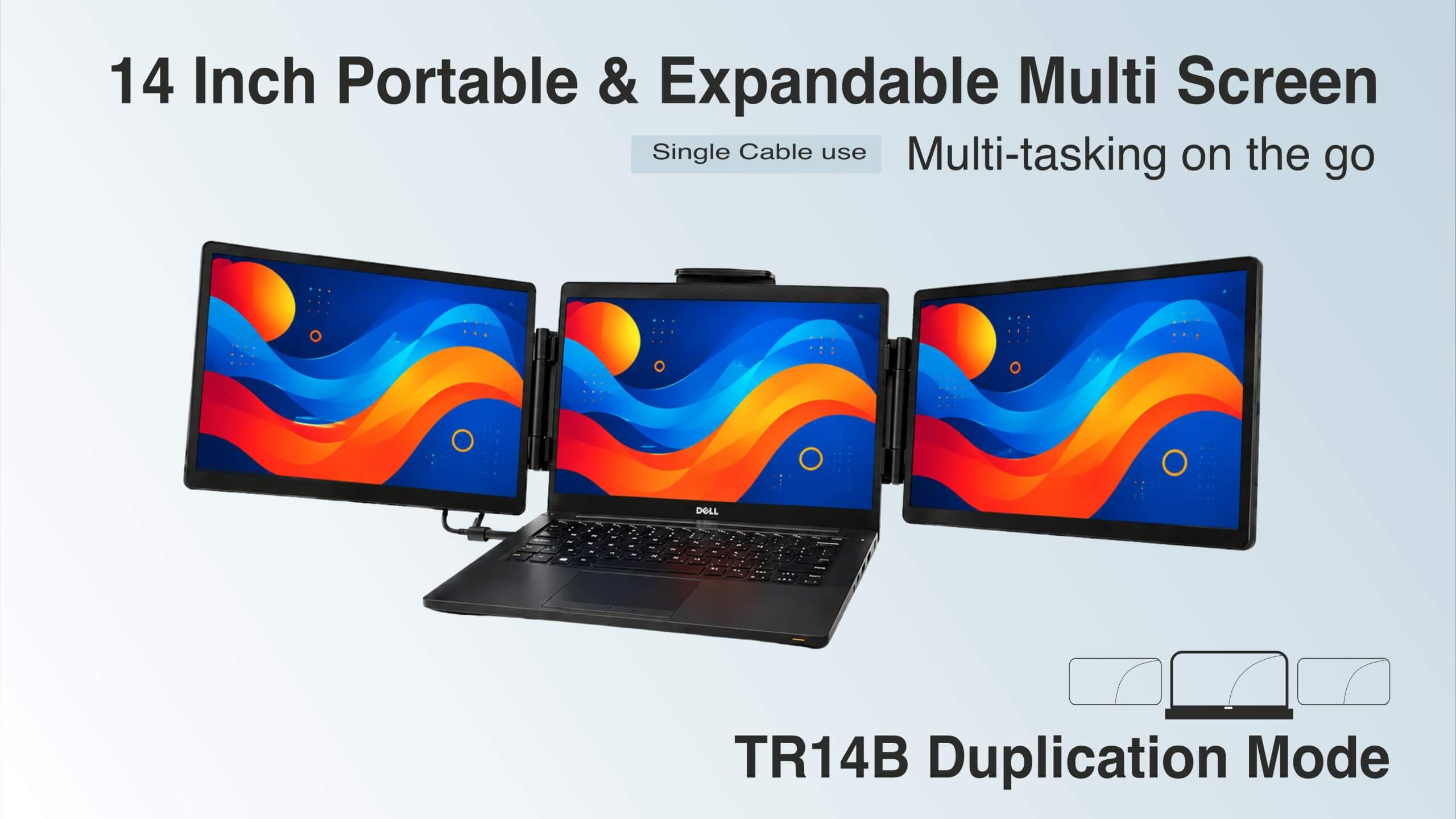 AM 14″ Laptop Screen Extender, Designed for productivity and portability