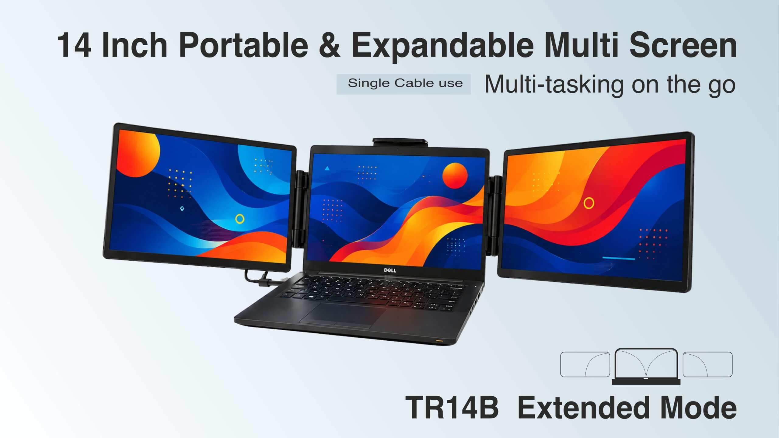 AM 14″ Laptop Screen Extender, Designed for productivity and portability